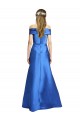 Best Satin Long Off the Shoulder A-Line Black Tie Evening Dress
