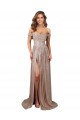 Best Sequin Long Scoop Neck A-Line Formal Evening Dress