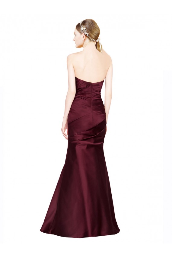 Best Satin Low Back Long Sweetheart Mermaid Formal Evening Dress