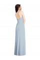 Best Stretch Crepe Low Back Long Strapless Light Sky Blue A-Line Formal Evening Dress
