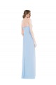 Best Soft Chiffon Long Sweetheart Light Sky Blue A-Line Formal Dress