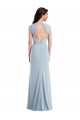 Best Stretch Crepe Open Back Long Trumpet Formal Evening Dress