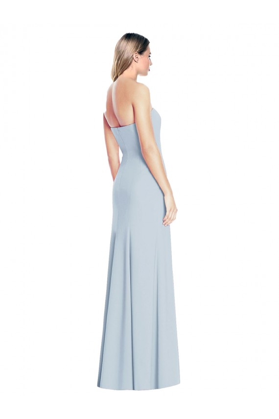 Best Stretch Crepe Low Back Long Sweetheart Trumpet Formal Dress