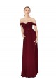 Best Soft Chiffon Long Off the Shoulder Mermaid Formal Dress