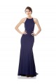 Best Stretch Crepe Long Halter Neck Mermaid Evening Gown