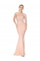 Best Stretch Crepe Long Sweetheart Nude Mermaid Formal Dress
