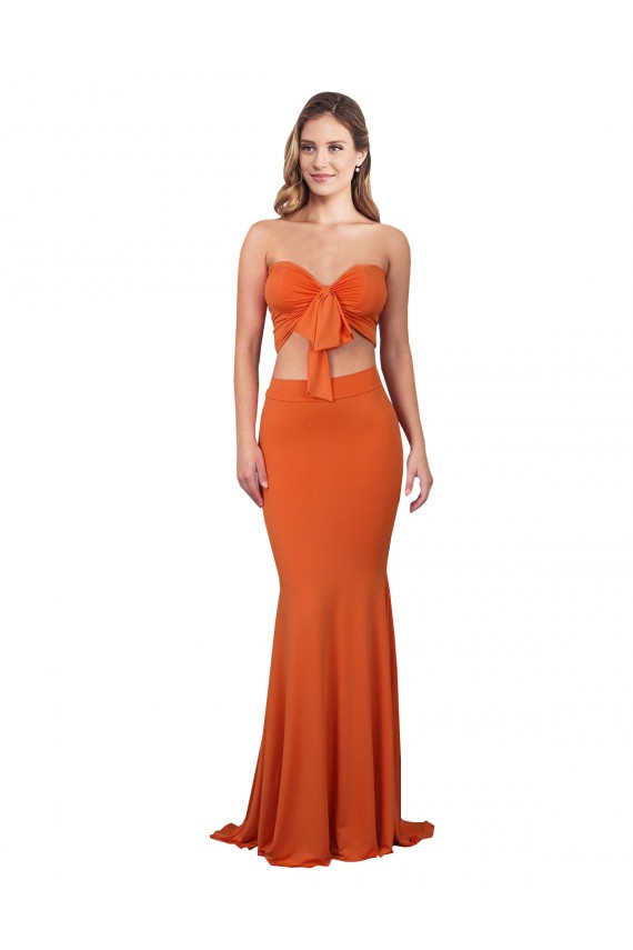 Best Spandex Long Strapless Mermaid Formal Evening Dress