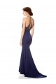 Best Stretch Crepe Long Halter Neck Mermaid Evening Gown