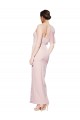 Best Stretch Crepe Low Back Long One Shoulder Sheath Formal Evening Dress