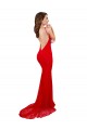 Best Lace Open Back Long High Neck Mermaid Evening Dress