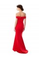 Best Stretch Crepe Long Off the Shoulder Mermaid Formal Evening Dress
