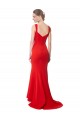 Best Stretch Crepe Long Sweetheart Red Mermaid Formal Evening Dress