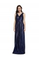 Best Sequin V-Back Long V-Neck Sheath Formal Evening Dress