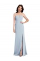Best Stretch Crepe Low Back Long V-Neck Trumpet Evening Dress