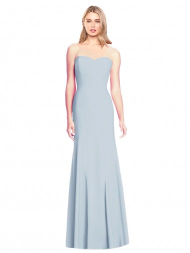 Best Stretch Crepe Low Back Long Sweetheart Trumpet Formal Dress