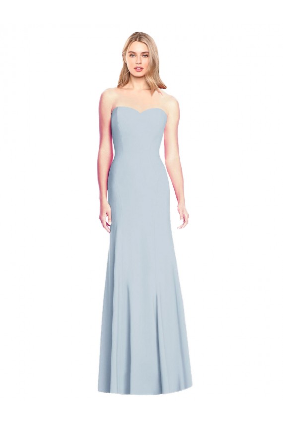 Best Stretch Crepe Low Back Long Sweetheart Trumpet Formal Dress