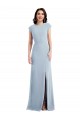 Best Stretch Crepe Open Back Long Trumpet Formal Evening Dress