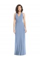 Best Soft Chiffon Open Back Long Halter Neck Trumpet Formal Evening Dress